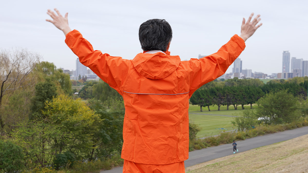 着心地にこだわったレインウェア：レインナビゲーター