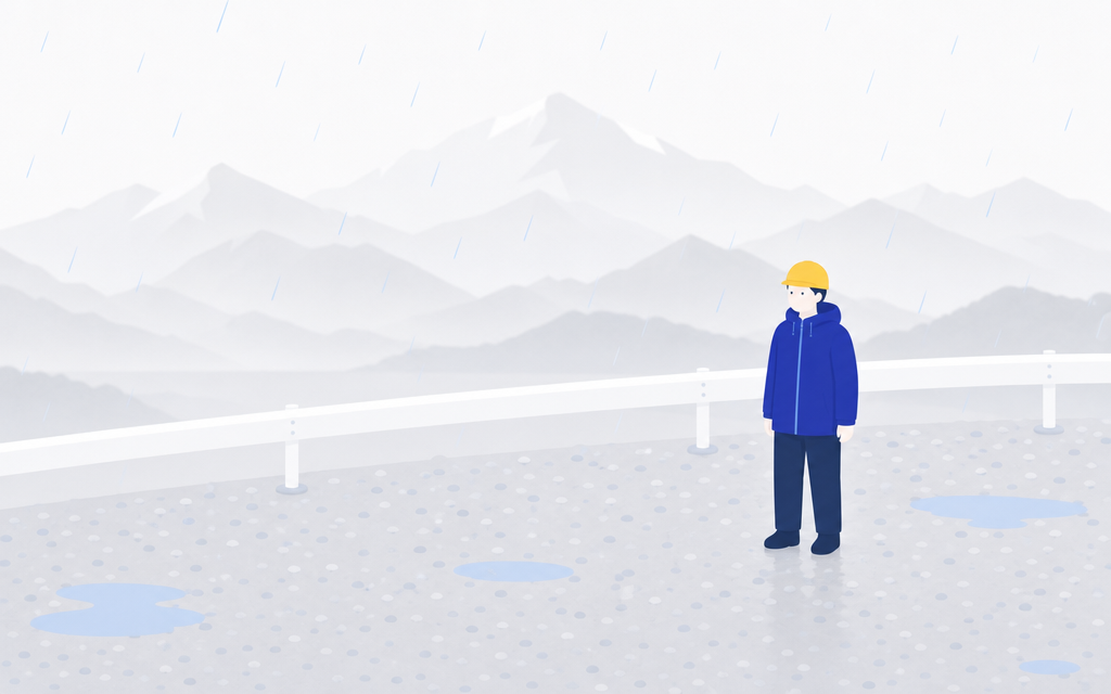 株式会社トキワ｜同じくらいの量の雨でも、降り方は土地でまるで違うことを表すイラスト
