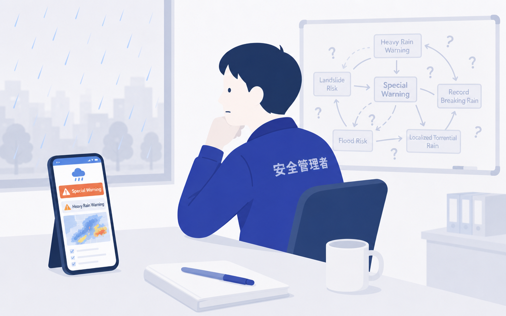 株式会社トキワ｜大雨の日、あなたの現場は正しく動けていますか？（新しい防災気象情報・令和8年）